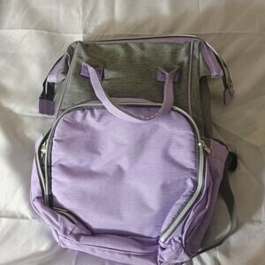 Versatile Lavender and Gray Backpack